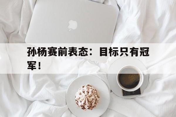 金年会足球官网-孙杨赛前表态：目标只有冠军！